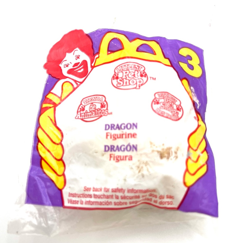 Vintage 1996 McDonald's Happy Meal Littlest Pet Shop Dragon Toy
